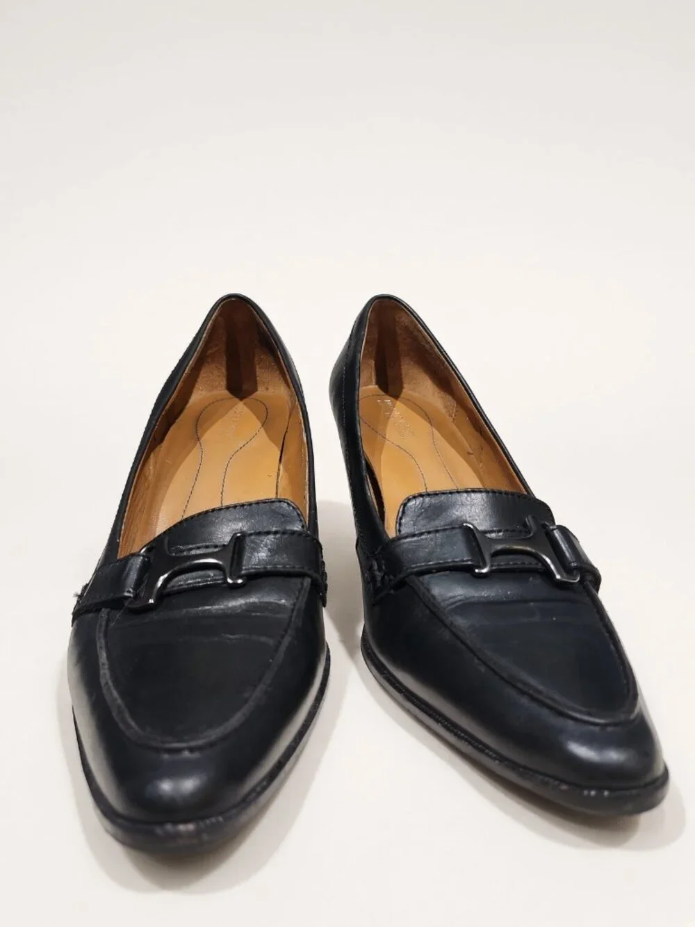 Rockport Total Motion Black Leather Bit Pumps SIZE 8